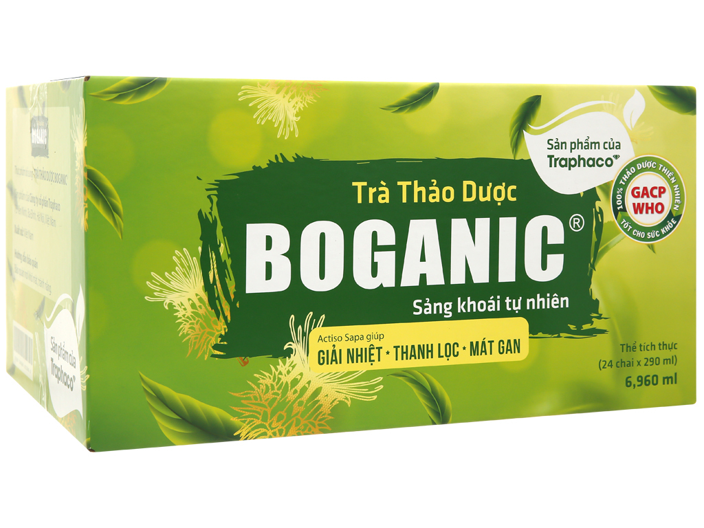 Trà thảo dược Boganic – Thùng 24 chai 290ml