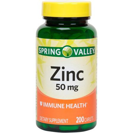Viên uống bổ sung kẽm Zinc Spring Valley 50mg 200 viên