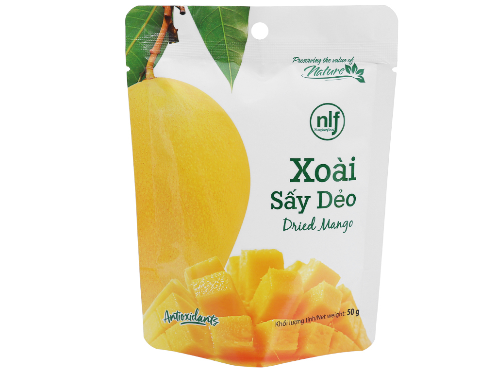 Xoài sấy dẻo Nong Lam Food túi 50g