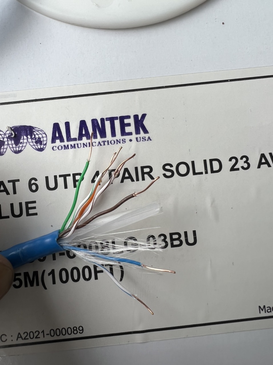 Nơi bán Cáp mạng Alantek Cat6 UTP 4 pair chính hãng giá rẻ nhất