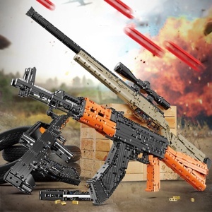 DOUBLEE CADA C61009 61009 Xếp hình kiểu Lego Technic Ak-47 Assault Rifle  Ak47 Assault Rifle Súng Trường Tấn Công Ak47 giá sốc rẻ nhất