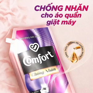 Nước xả vải Comfort hương nước hoa thiên nhiên rose túi 1.5 lít