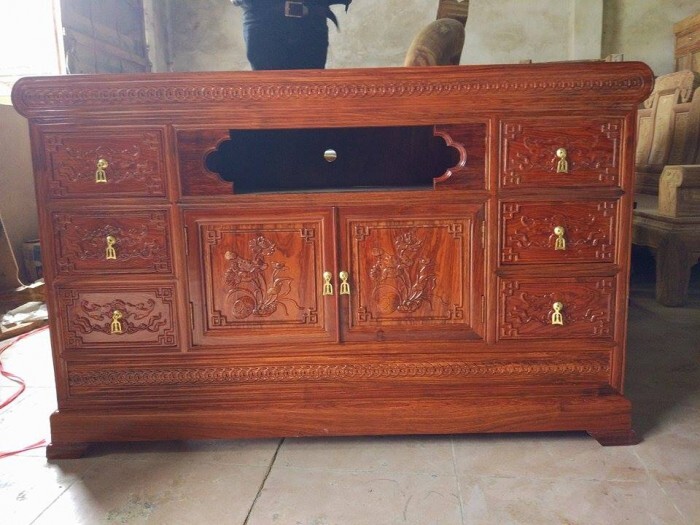 kệ tivi gỗ gụ