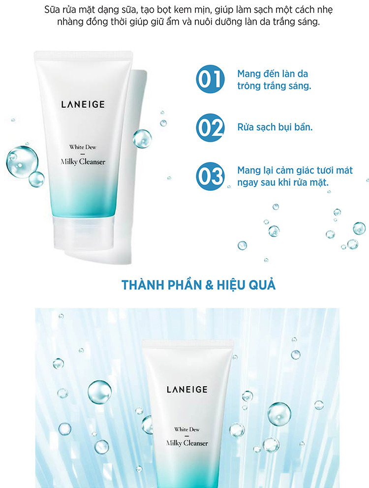 sữa rửa mặt laneige