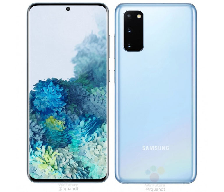 Samsung galaxy s20 màu xanh
