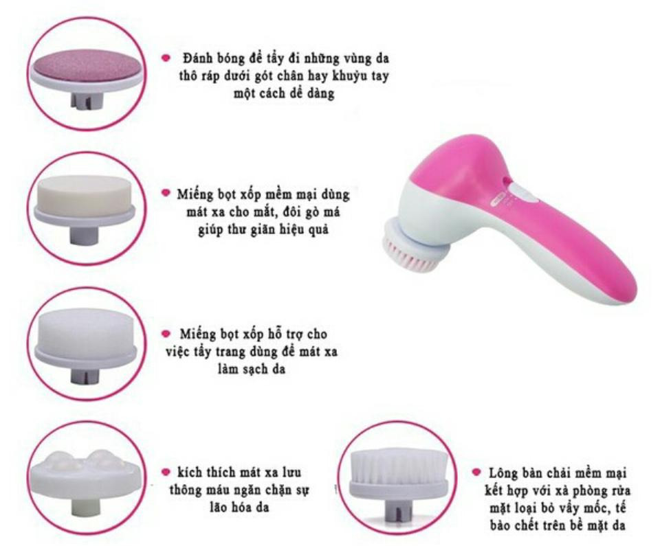 máy massage mặt 5 in 1