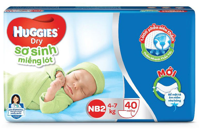 Miếng lót sơ sinh Huggies