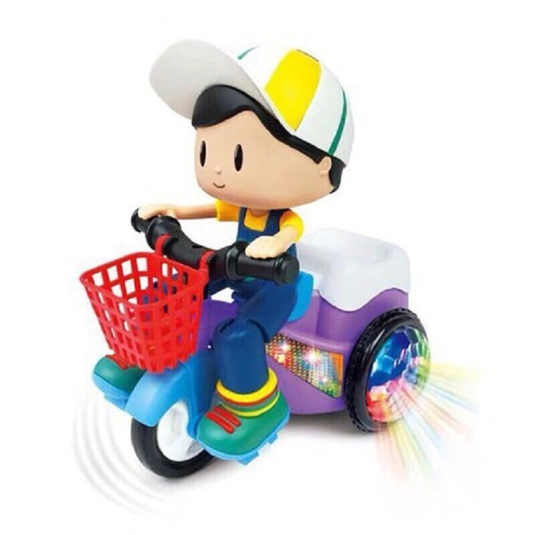 Xe đạp xoay 360 độ có đèn và nhạc