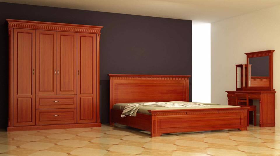 giường gỗ tự nhiên