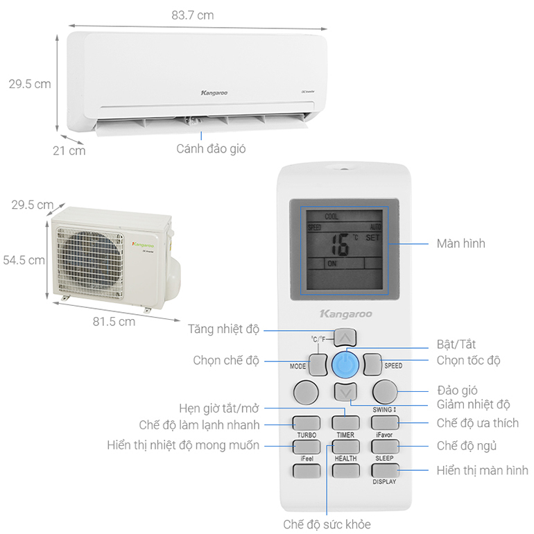 điều hòa kangaroo inverter