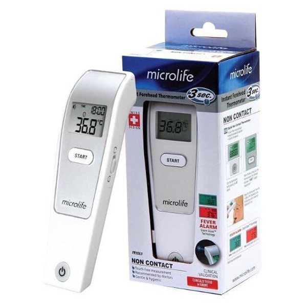 nhiệt kế hồng ngoại đo trán microlife FR1MF1