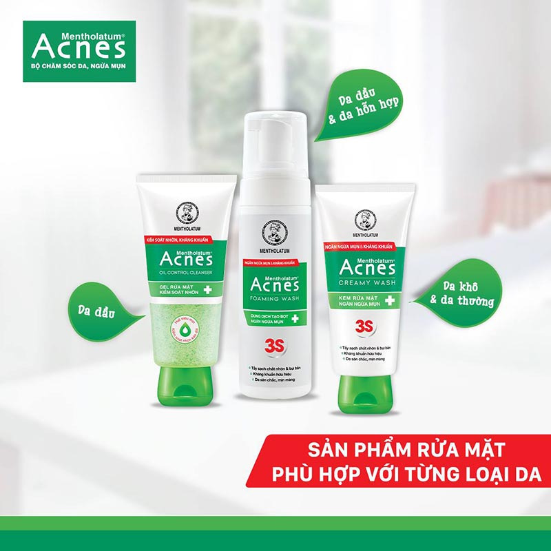 sữa rửa mặt acnes