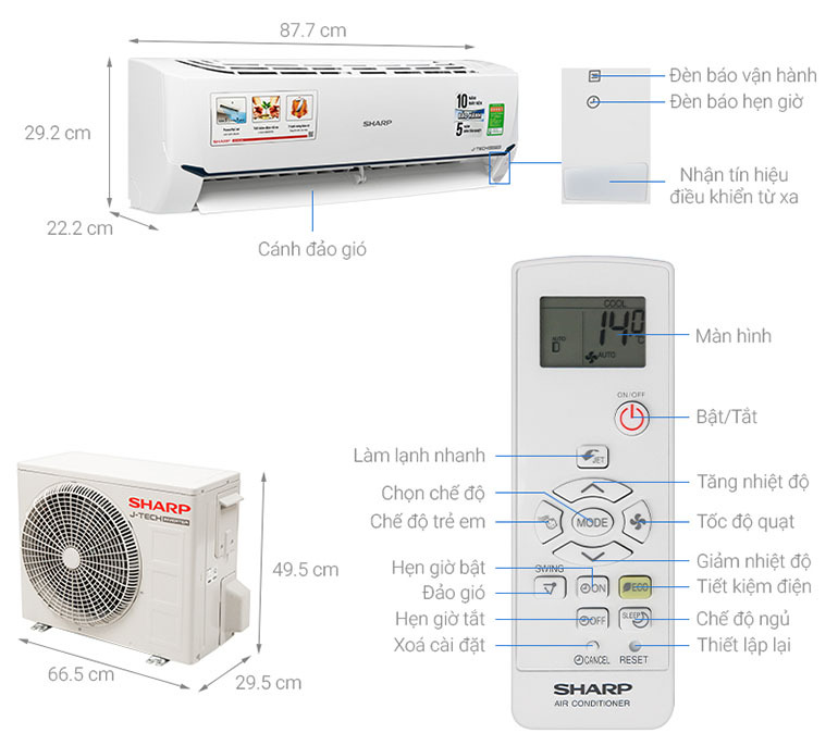 máy lạnh sharp 1hp tốt