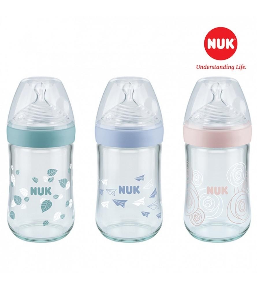 Thiết kế bắt mắt của bình sữa Nuk Nature Sense