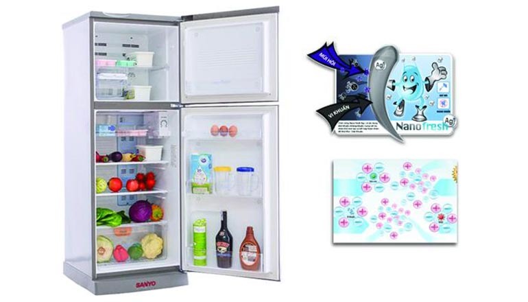 Tủ lạnh Sanyo với công nghệ kháng khuẩn vượt trội