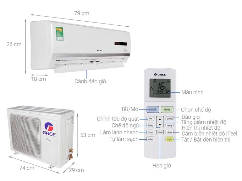 điều hòa gree 18000btu