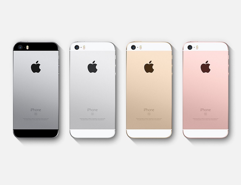 các màu trên điện thoại iphone se