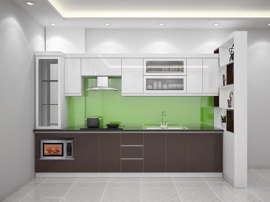 Tủ bếp gỗ công nghiệp sở hữu nhiều tính năng nổi bật.
