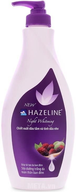 sữa dưỡng thể hazeline ban đêm
