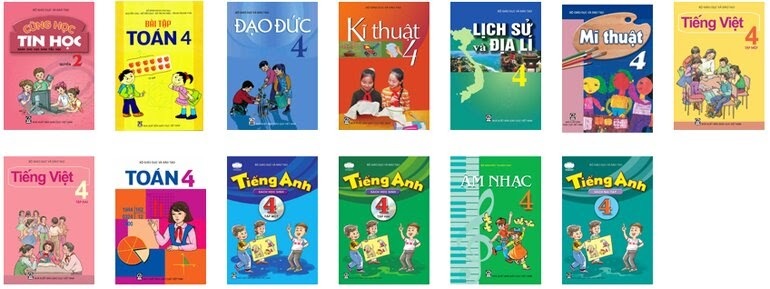 sách giáo khoa lớp 4