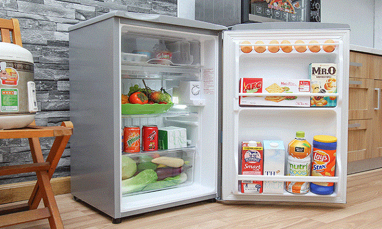 Tủ lạnh 90 lít phù hợp với người ở một mình, độc thân không có nhu cầu trữ nhiều thực phẩm