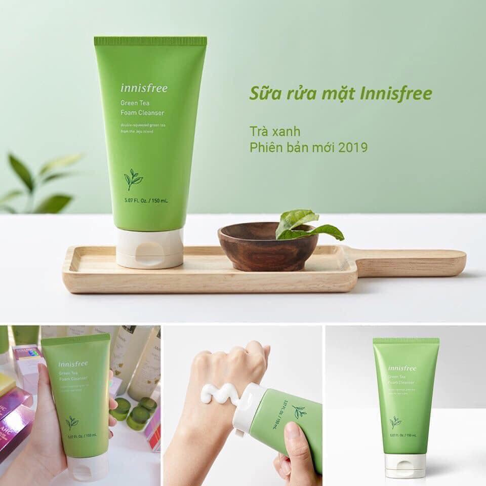 sữa rửa mặt innisfree trà xanh