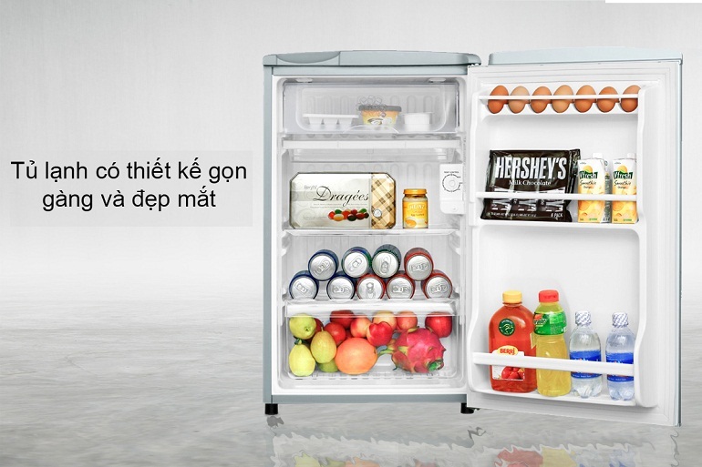 Tủ lạnh Aqua 90l có thiết kế nhỏ gọn, dễ lắp đặt và di chuyển