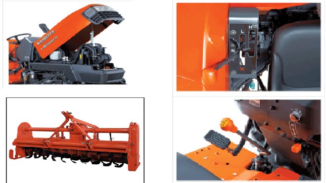 Một số chi tiết của Kubota L4508