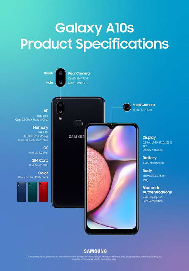 samsung galaxy A10s