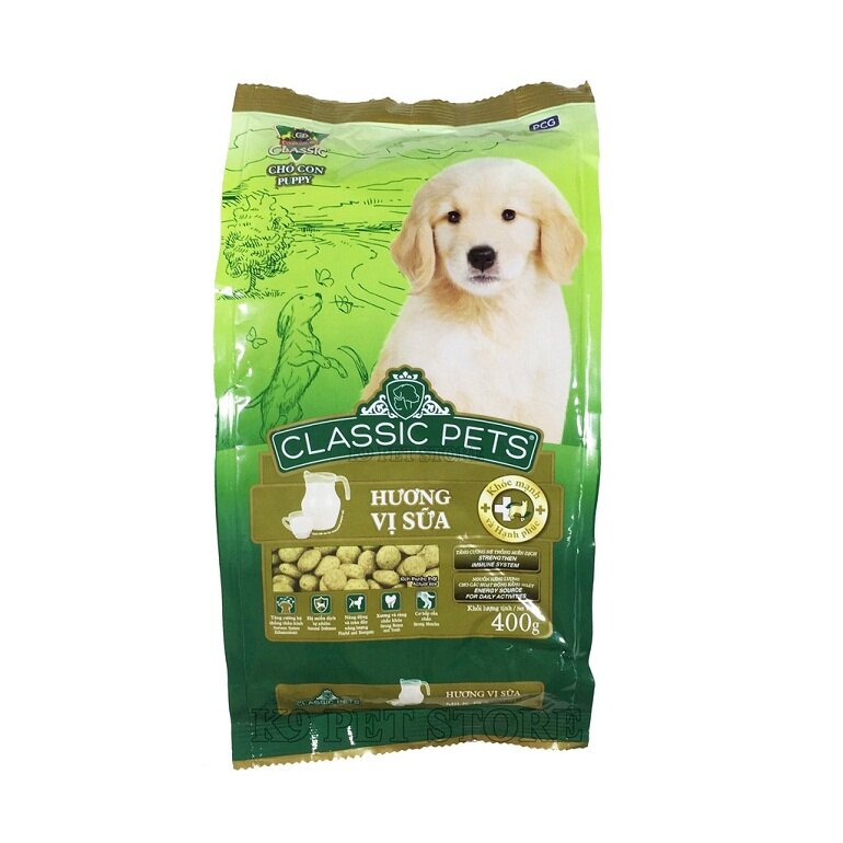 Classic milk-flavored dry puppy food