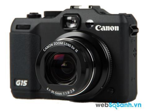 Máy ảnh compact PowerShot G15 được trang bị cảm biến BSI-CMOS kích thước 1/1.7