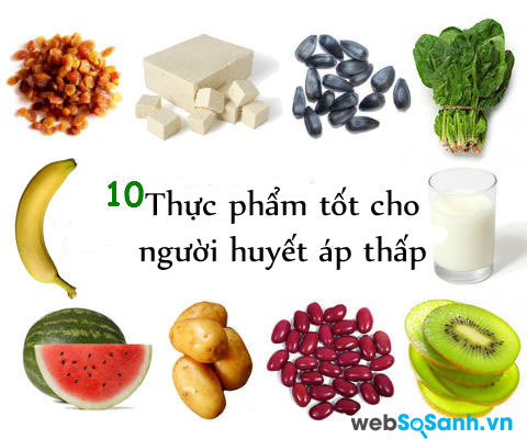 Những thực phẩm người huyết áp thấp nên ăn