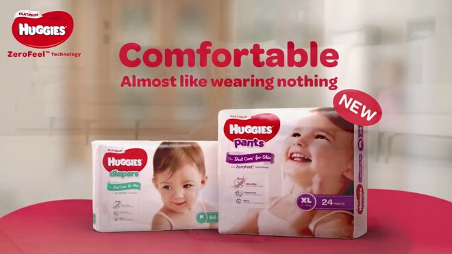 Tã dán Huggies dành cho trẻ sơ sinh tiện lợi, dễ sử dụng