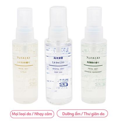 xịt khoáng nhật muji