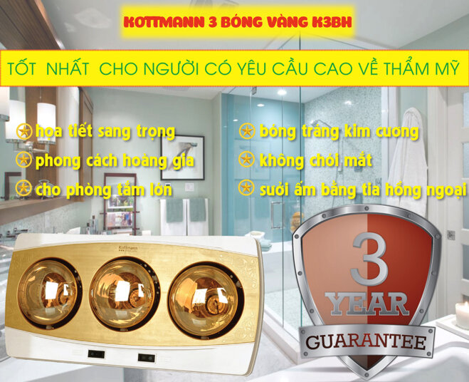 Đèn sưởi hồng ngoại loại nào tốt