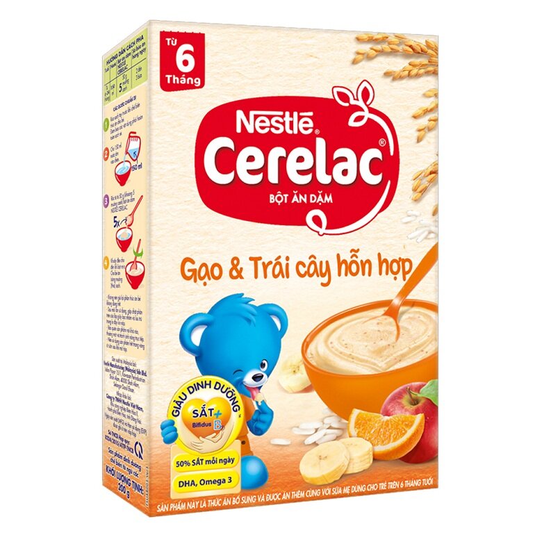 Bột ăn dặm của Nga Nestle Cerelac hương vị thơm ngoncho bé