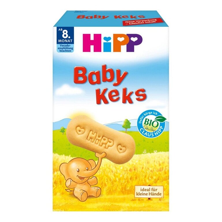 Bánh ăn dặm Hipp Baby Keks cho bé 8 tháng
