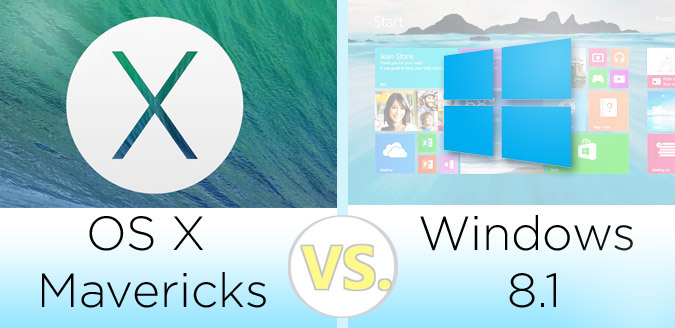 OS X vs Windows 8.1.