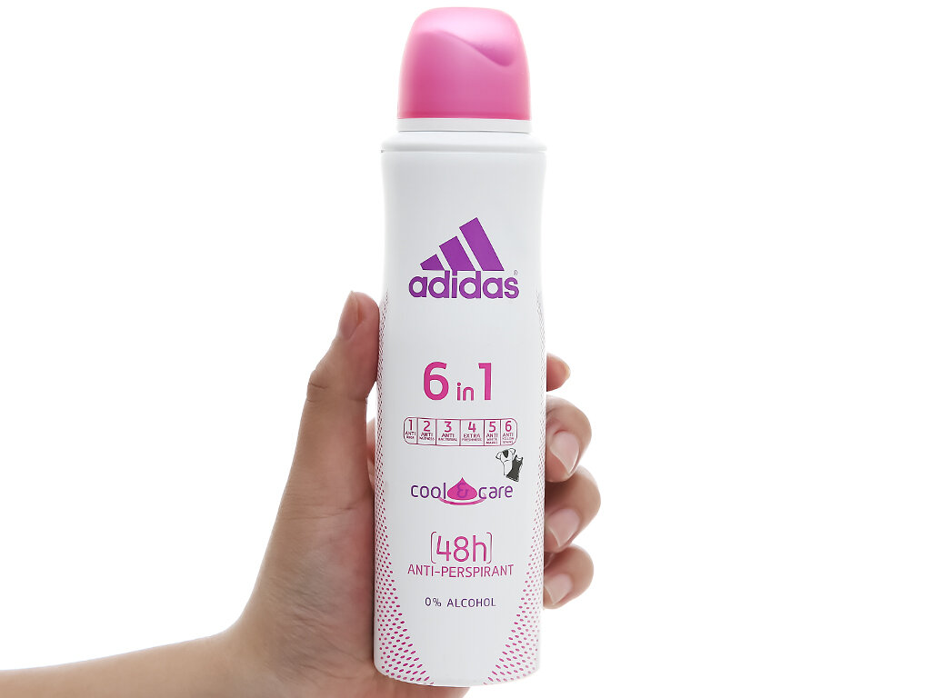 Xịt khử mùi Adidas 6 in 1 Cool & Care