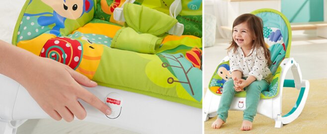 chất liệu ghế rung Fisher Price