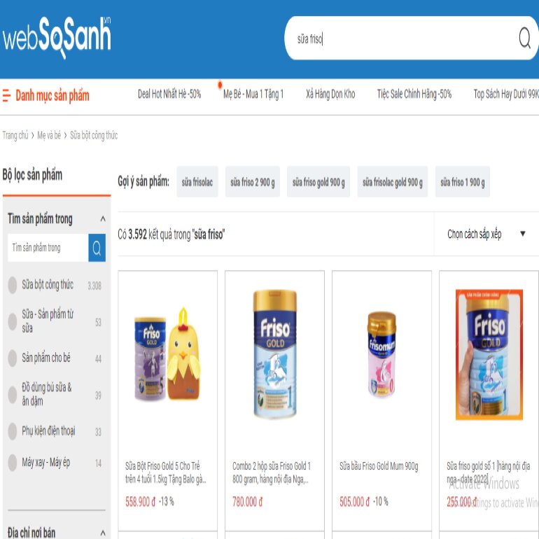 Mua sữa Friso chính hãng ở đâu?