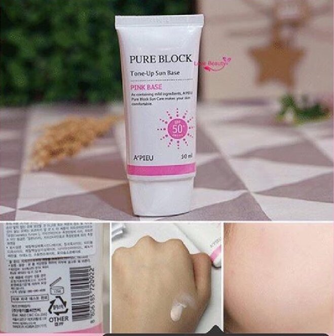 Kem chống nắng A’pieu Pure Block Tone-Up Sun Base SPF 50+ PA+++