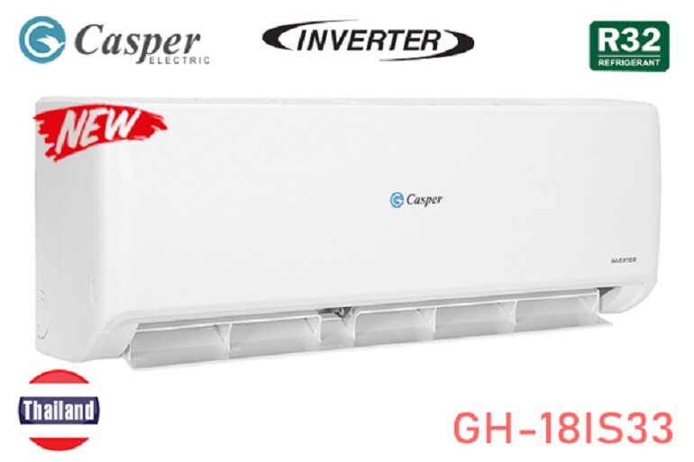 điều hòa Casper 18000 BTU 2 chiều Inverter GH-18IS33 gas R-32