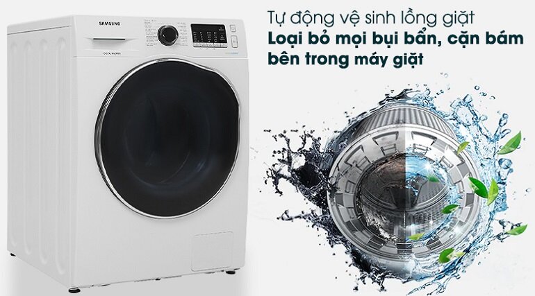 Máy giặt lồng ngang Samsung Inverter 9.5Kg+sấy 6Kg WD95T4046CE/SV