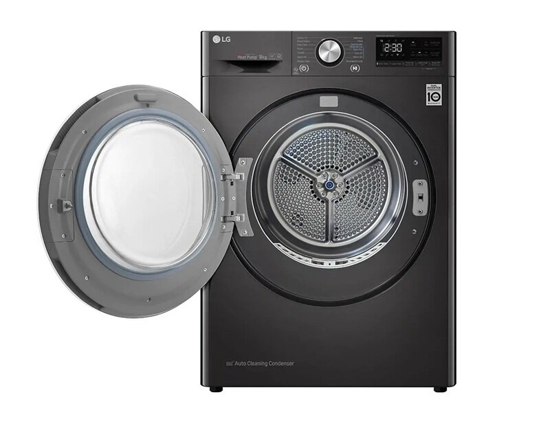 LG DVHP09B giá chạm đáy, máy sấy quần áo bơm nhiệt 9kg tiết kiệm điện cho gia đình