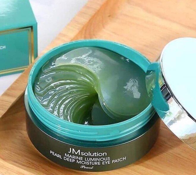 Mặt nạ mắt Jm Solution Marine Luminous Pearl Deep Moisture Eye Patch (màu xanh ngọc trai)