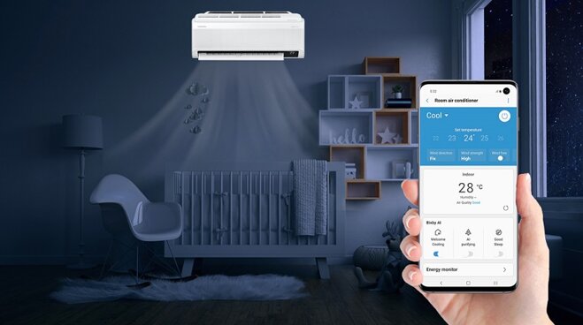 máy lạnh Samsung Inverter 1.5 HP AR13BYAAAWKNSV