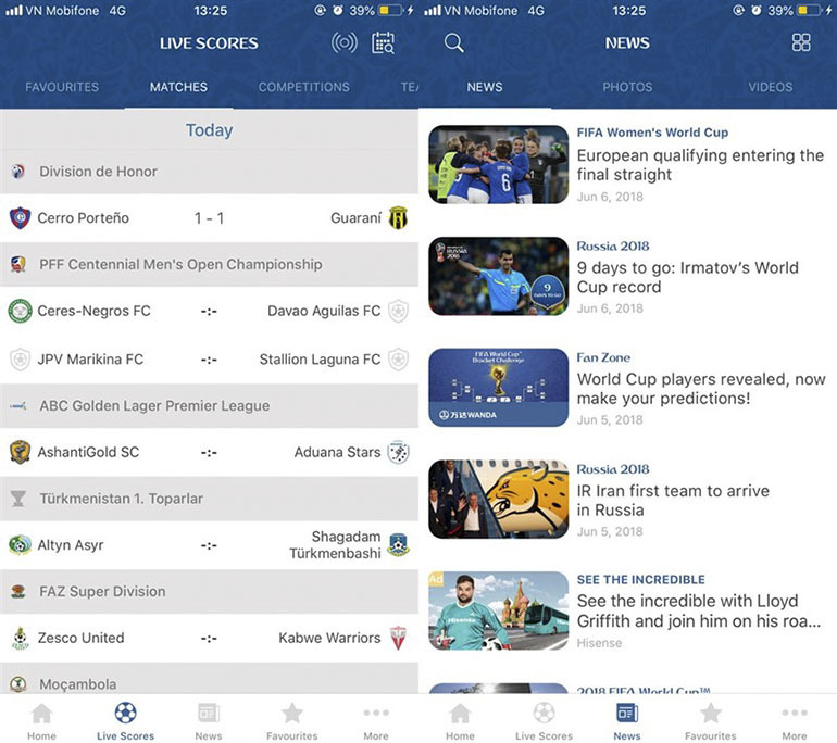 Cài đặt lịch thi đấu World Cup 2018 trên điện thoại iPhone