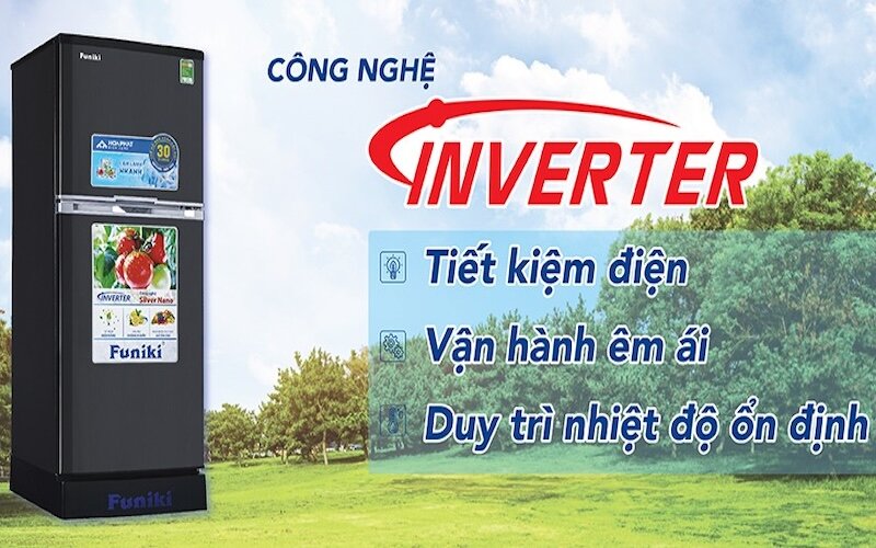 Tủ lạnh Funiki Inverter 185 lít HR T8185TDG phù hợp với những nhà có từ 2 - 3 thành viên