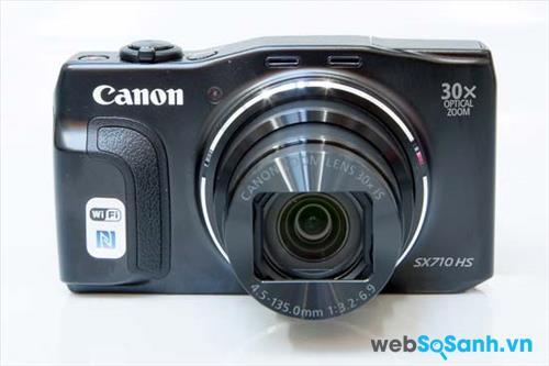 Máy ảnh du lịch Canon PowerShot SX710 HS được trang bị tính năng GPS, Wifi và NFC